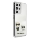 Karl Lagerfeld KLHCS21LCKTR S21 Ultra G998 hardcase Transparent Karl & Choupette