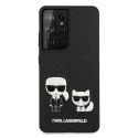 Karl Lagerfeld KLHCS21LPCUSKCBK S21 Ultra G998 czarny/black hardcase Ikonik Karl & Choupette