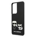 Karl Lagerfeld KLHCS21LPCUSKCBK S21 Ultra G998 czarny/black hardcase Ikonik Karl & Choupette