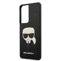 Karl Lagerfeld KLHCS21LSAKHBK S21 Ultra G998 czarny/black hardcase Saffiano Ikonik Karl`s Head