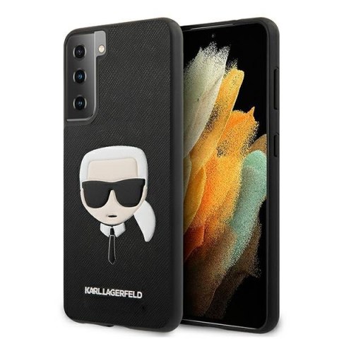 Karl Lagerfeld KLHCS21MSAKHBK S21+ G996 czarny/black hardcase Saffiano Ikonik Karl`s Head