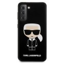 Karl Lagerfeld KLHCS21MSLFKBK S21+ G996 hardcase czarny/black Silicone Iconic