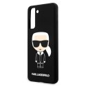 Karl Lagerfeld KLHCS21MSLFKBK S21+ G996 hardcase czarny/black Silicone Iconic