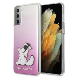 Karl Lagerfeld KLHCS21SCFNRCPI S21 G991 hardcase różowy/pink Choupette Fun