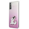 Karl Lagerfeld KLHCS21SCFNRCPI S21 G991 hardcase różowy/pink Choupette Fun