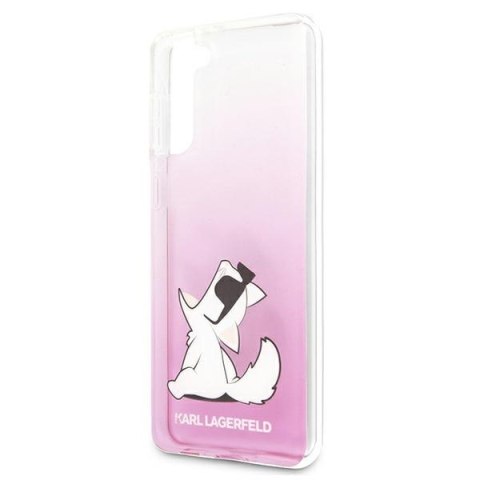 Karl Lagerfeld KLHCS21SCFNRCPI S21 G991 hardcase różowy/pink Choupette Fun
