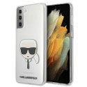 Karl Lagerfeld KLHCS21SKTR S21 G991 hardcase Transparent Karl`s Head