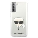 Karl Lagerfeld KLHCS21SKTR S21 G991 hardcase Transparent Karl`s Head