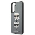 Karl Lagerfeld KLHCS21SSAKICKCSL S21 G991 srebrny/silver hardcase Saffiano Ikonik Karl&Choupette Head