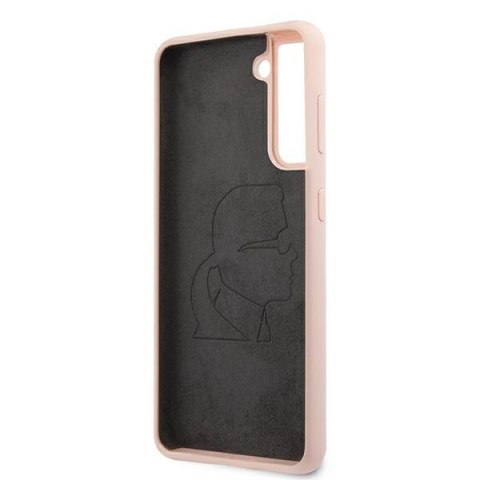 Karl Lagerfeld KLHCS21SSLFKPI S21 G991 hardcase jasnoróżowy/pink Silicone Iconic
