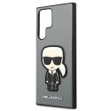 Karl Lagerfeld KLHCS22LOKPG S908 S22 Ultra srebrny/silver hardcase Saffiano Ikonik Karl`s Patch