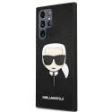 Karl Lagerfeld KLHCS22LSAKHBK S908 S22 Ultra czarny/black hardcase Saffiano Ikonik Karl`s Head