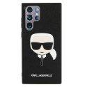 Karl Lagerfeld KLHCS22LSAKHBK S908 S22 Ultra czarny/black hardcase Saffiano Ikonik Karl`s Head