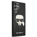 Karl Lagerfeld KLHCS22LSAKHBK S908 S22 Ultra czarny/black hardcase Saffiano Ikonik Karl`s Head