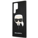 Karl Lagerfeld KLHCS22LSAKHBK S908 S22 Ultra czarny/black hardcase Saffiano Ikonik Karl`s Head