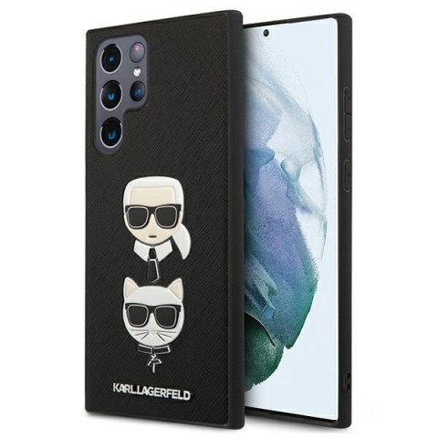 Karl Lagerfeld KLHCS22LSAKICKCBK S22 Ultra S908 czarny/black Saffiano Karl & Choupette Head