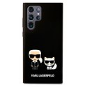 Karl Lagerfeld KLHCS22LSSKCK S22 Ultra S908 hardcase czarny/black Silicone Karl & Choupette