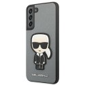 Karl Lagerfeld KLHCS22MOKPG S906 S22+ srebrny/silver hardcase Saffiano Ikonik Karl`s Patch