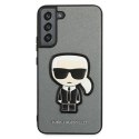 Karl Lagerfeld KLHCS22MOKPG S906 S22+ srebrny/silver hardcase Saffiano Ikonik Karl`s Patch