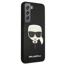 Karl Lagerfeld KLHCS22MSAKHBK S906 S22+ czarny/black hardcase Saffiano Ikonik Karl`s Head