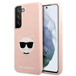 Karl Lagerfeld KLHCS22MSLCHPI S22+ S906 hardcase różowy/pink Silicone Choupette Head