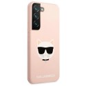 Karl Lagerfeld KLHCS22MSLCHPI S22+ S906 hardcase różowy/pink Silicone Choupette Head