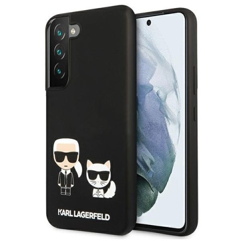 Karl Lagerfeld KLHCS22MSSKCK S22+ S906 hardcase czarny/black Silicone Karl & Choupette