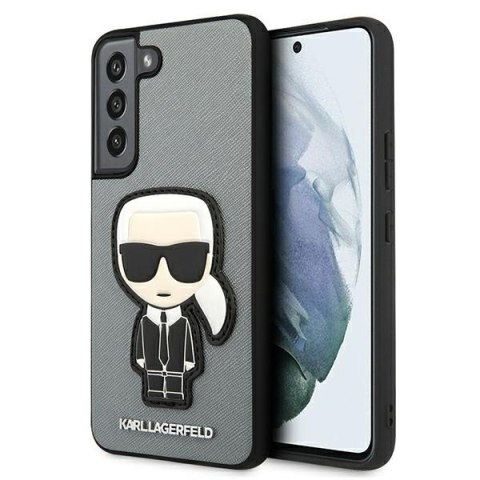 Karl Lagerfeld KLHCS22SOKPG S901 S22 srebrny/silver hardcase Saffiano Ikonik Karl`s Patch