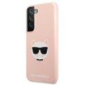 Karl Lagerfeld KLHCS22SSLCHPI S22 S901 hardcase różowy/pink Silicone Choupette Head