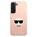 Karl Lagerfeld KLHCS22SSLCHPI S22 S901 hardcase różowy/pink Silicone Choupette Head