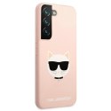 Karl Lagerfeld KLHCS22SSLCHPI S22 S901 hardcase różowy/pink Silicone Choupette Head