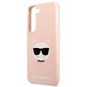 Karl Lagerfeld KLHCS22SSLCHPI S22 S901 hardcase różowy/pink Silicone Choupette Head