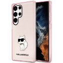 Karl Lagerfeld KLHCS23LHNCHTCP S23 Ultra S918 różowy/pink hardcase Ikonik Choupette