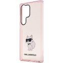 Karl Lagerfeld KLHCS23LHNCHTCP S23 Ultra S918 różowy/pink hardcase Ikonik Choupette