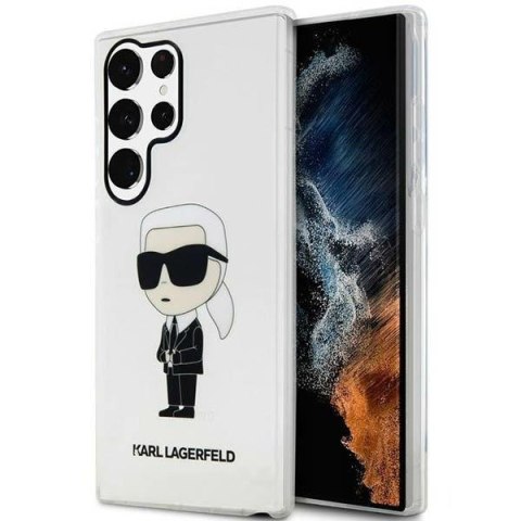 Karl Lagerfeld KLHCS23LHNIKTCT S23 Ultra S918 transparent hardcase Ikonik Karl Lagerfeld