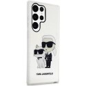 Karl Lagerfeld KLHCS23LHNKCTGT S23 Ultra S918 transparent hardcase Glitter Karl&Choupette