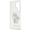 Karl Lagerfeld KLHCS23LHNKCTGT S23 Ultra S918 transparent hardcase Glitter Karl&Choupette