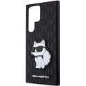 Karl Lagerfeld KLHCS23LSAKLHCPK S23 Ultra S918 hardcase czarny/black Saffiano Monogram Choupette