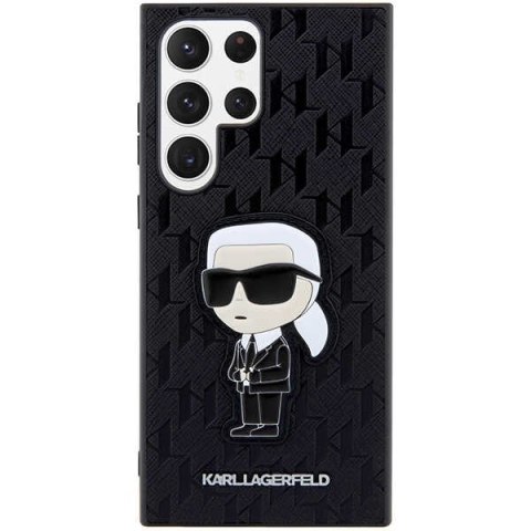 Karl Lagerfeld KLHCS23LSAKLHKPK S23 Ultra S918 hardcase czarny/black Saffiano Monogram Ikonik