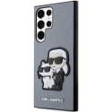 Karl Lagerfeld KLHCS23LSANKCPG S23 Ultra S918 hardcase szary/grey Saffiano Karl & Choupette