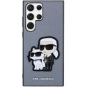 Karl Lagerfeld KLHCS23LSANKCPG S23 Ultra S918 hardcase szary/grey Saffiano Karl & Choupette