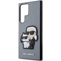 Karl Lagerfeld KLHCS23LSANKCPG S23 Ultra S918 hardcase szary/grey Saffiano Karl & Choupette