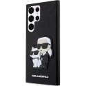 Karl Lagerfeld KLHCS23LSANKCPK S23 Ultra S918 hardcase czarny/black Saffiano Karl & Choupette