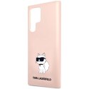 Karl Lagerfeld KLHCS23LSNCHBCP S23 Ultra S918 hardcase różowy/pink Silicone Choupette