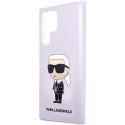 Karl Lagerfeld KLHCS23LSNIKBCU Sam S23 Ultra S918 hardcase purpurowy/purple Silicone Ikonik