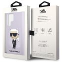 Karl Lagerfeld KLHCS23LSNIKBCU Sam S23 Ultra S918 hardcase purpurowy/purple Silicone Ikonik