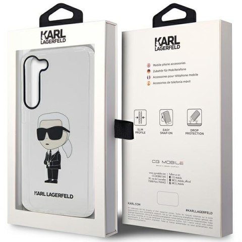 Karl Lagerfeld KLHCS23MHNIKTCT S23+ S916 transparent hardcase Ikonik Karl Lagerfeld