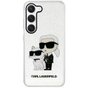 Karl Lagerfeld KLHCS23MHNKCTGT S23+ S916 transparent hardcase Gliter Karl&Choupette