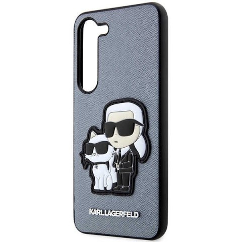 Karl Lagerfeld KLHCS23MSANKCPG S23+ S916 hardcase szary/grey Saffiano Karl & Choupette