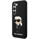 Karl Lagerfeld KLHCS23MSNIKBCK S23+ S916 hardcase czarny/black Silicone Ikonik